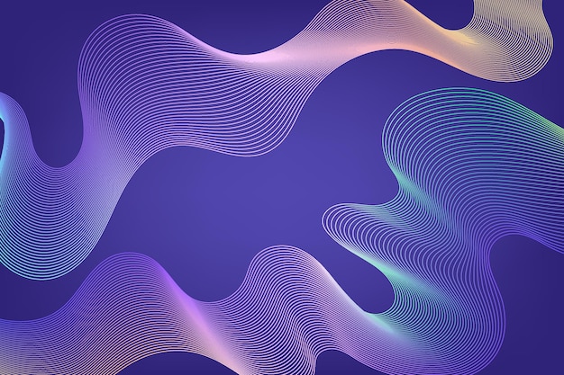 Abstract background with wavy shapes