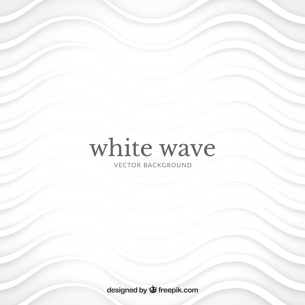 Abstract background with white waves