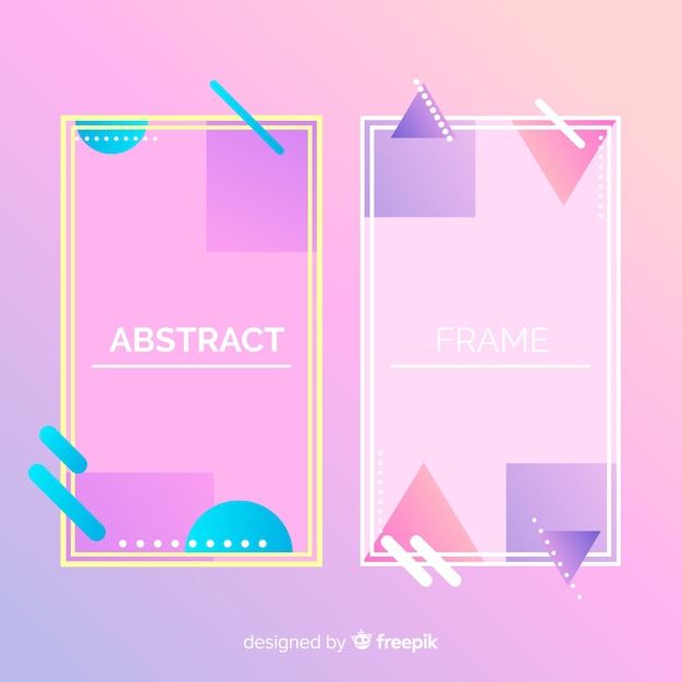 Abstract banner set