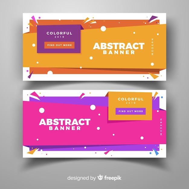 Abstract banner template