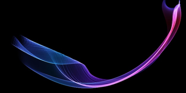 Free vector abstract banner with modern flowing waves design