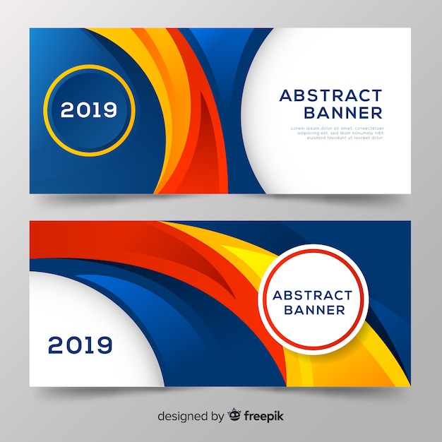 Free vector abstract banner