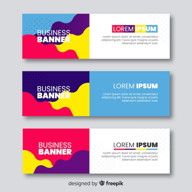 Abstract banners