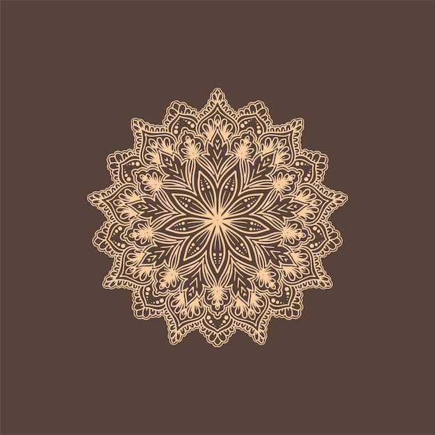 Free vector abstract beautiful mandala design background