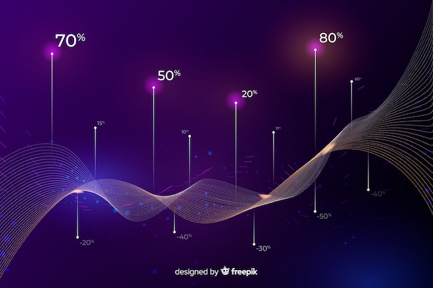 Free vector abstract big data concept background