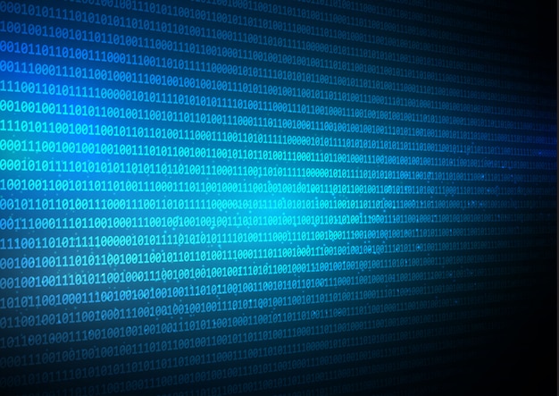 Abstract binary code techno background