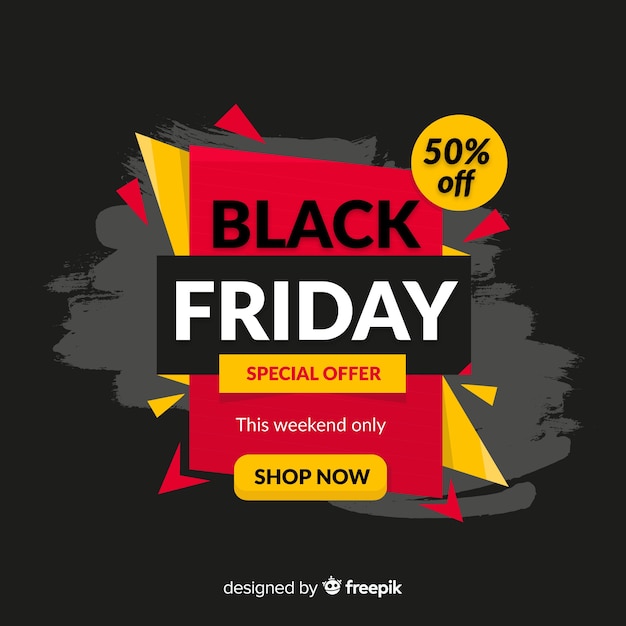 Abstract black friday sale background