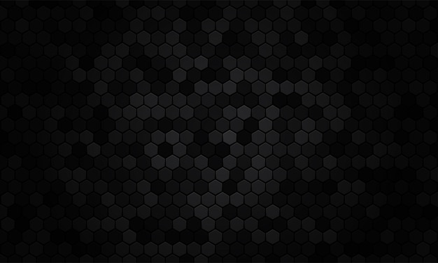 Abstract black texture background hexagon