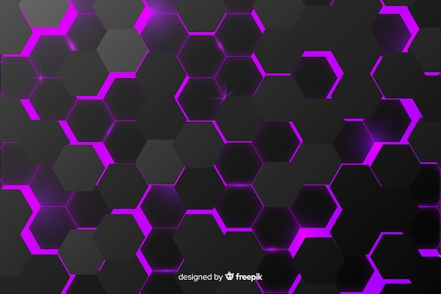 Free vector abstract black texture background hexagon