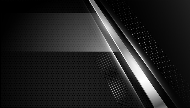 Abstract black wallpaper with silver lines