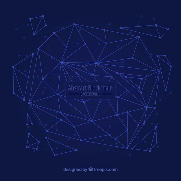 Free Vector abstract blockchain background