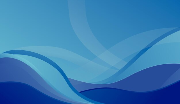 Abstract blue background with waves