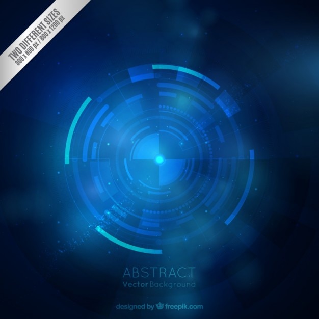 Free Vector abstract blue circle background