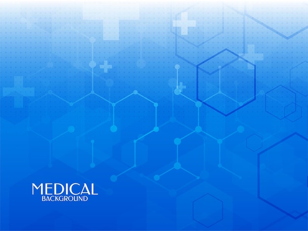 Abstract blue color healthcare and medical science background