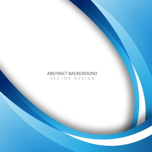 Abstract blue colorful wave background illustration