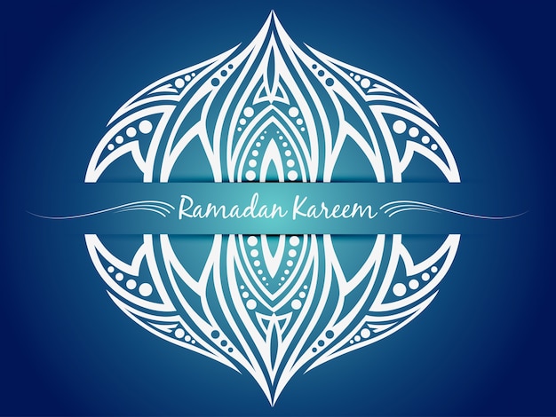 Abstract blue design for ramadan kareem