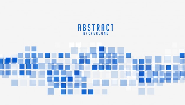 Abstract blue mosaic style business presentation background