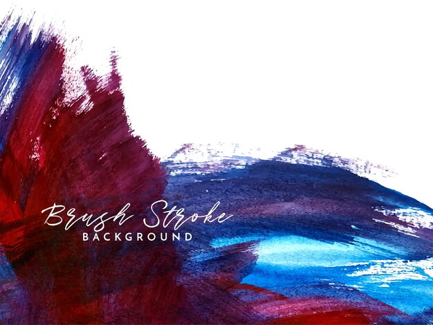 Abstract Blue and purple watercolor brush stroke background