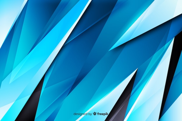 Abstract blue shapes background