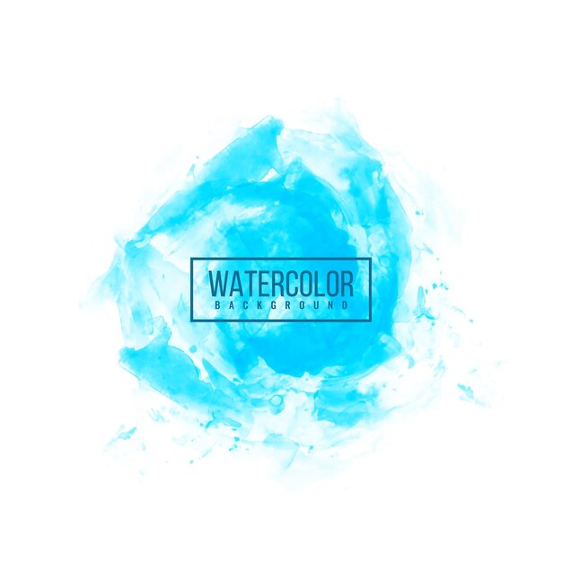 Abstract blue watercolor background