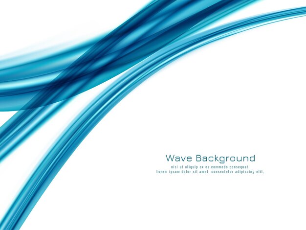 Abstract blue wave background