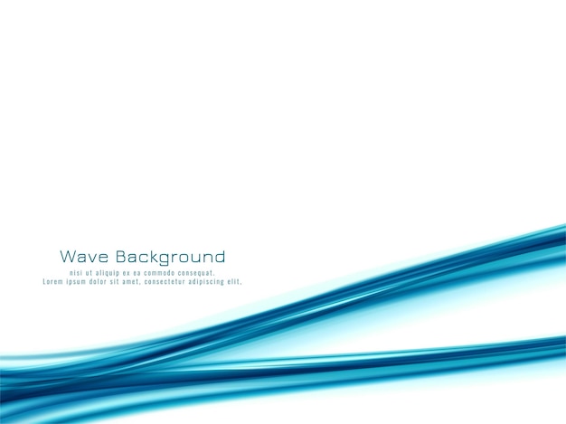 Abstract blue wave background