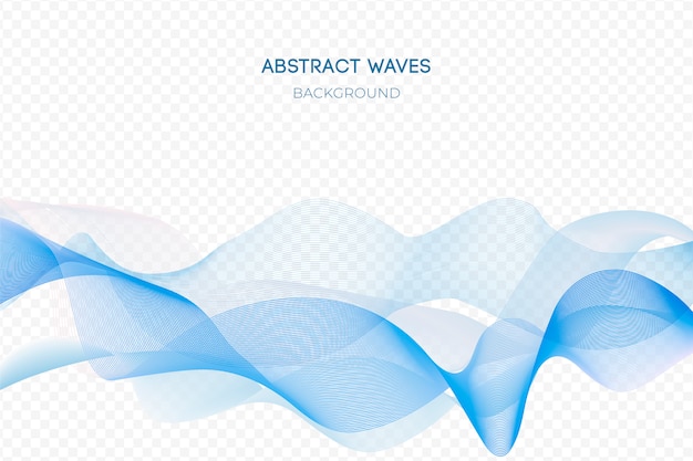 Abstract blue wave background