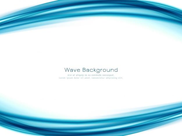 Abstract blue wave design background