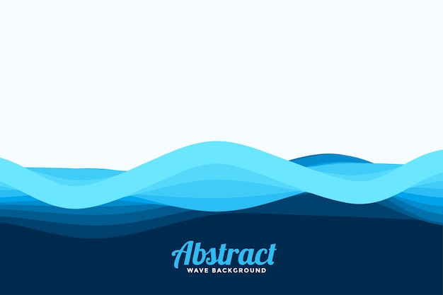 Abstract blue waves style background