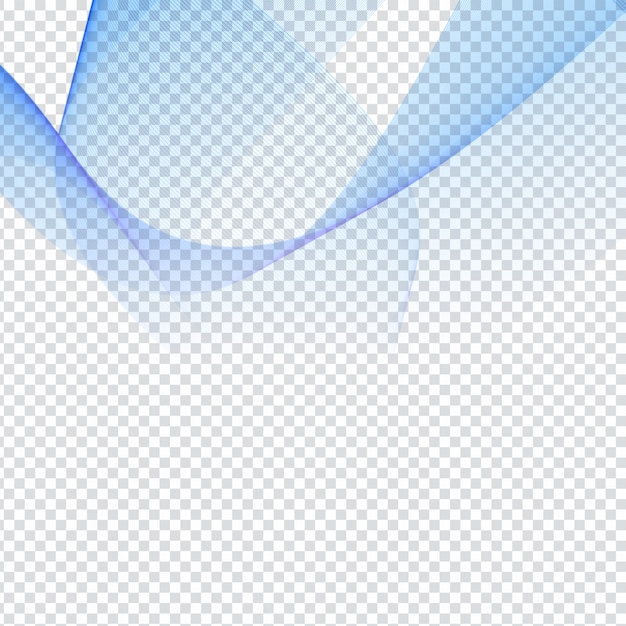 Free Vector abstract blue waves on transparent background