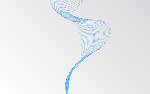 Free Vector abstract blue wavy lines background