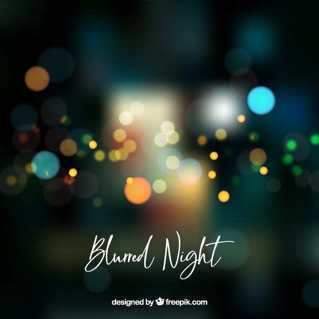 Abstract blurred night background