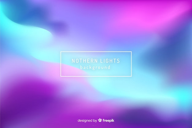 Abstract blurred northern lights background