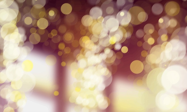 Free vector abstract bokeh blurred lights wallpaper