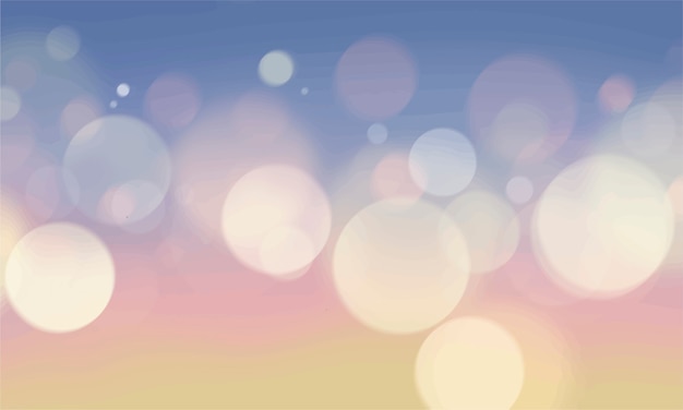 Free vector abstract bokeh blurred lights wallpaper