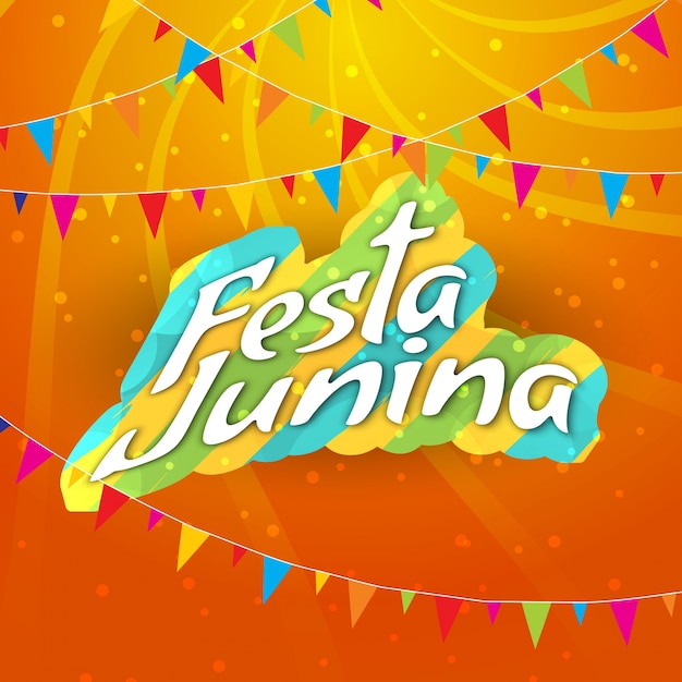 Abstract bright festa junina design