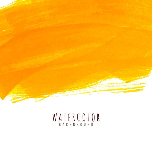 Abstract bright yellow watercolor elegant background