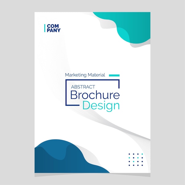 Free Vector abstract brochure design liquid shape blob design element marketing material