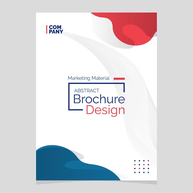 Abstract Brochure Design Liquid Shape Blob Design Element Marketing Material