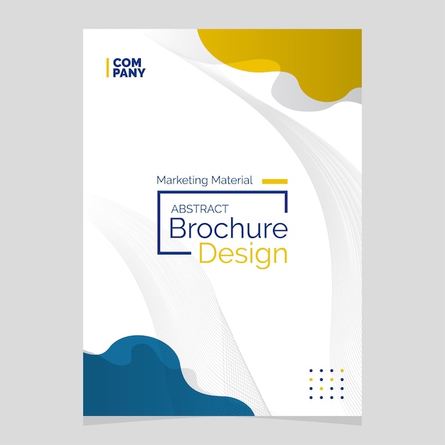 Abstract Brochure Design Liquid Shape Blob Design Element Marketing Material