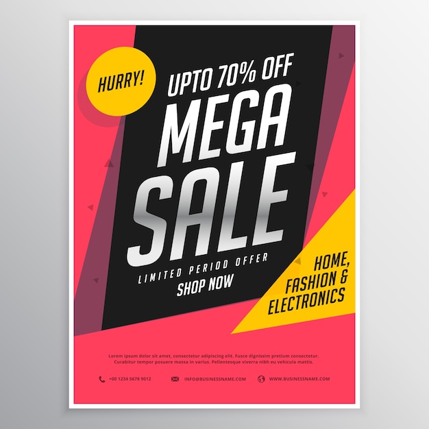 Free Vector abstract brochure of super offers