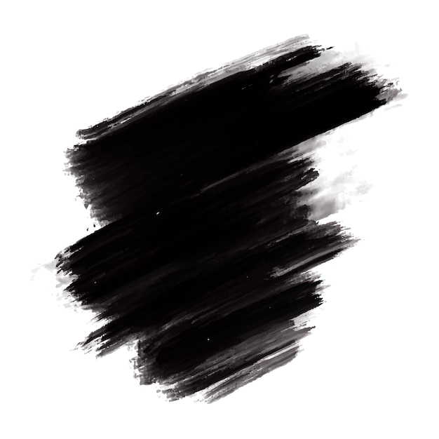 Free vector abstract brushstroke with black ink splashes design