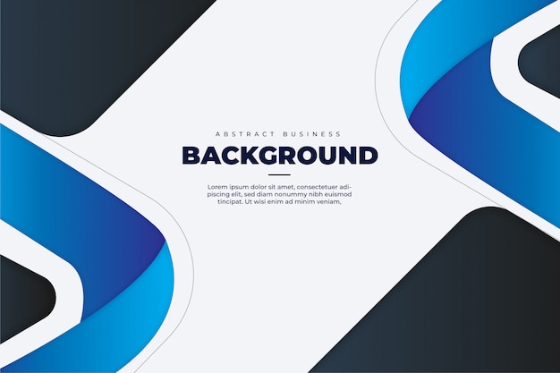 Abstract Business Background with Blue Shapes Template