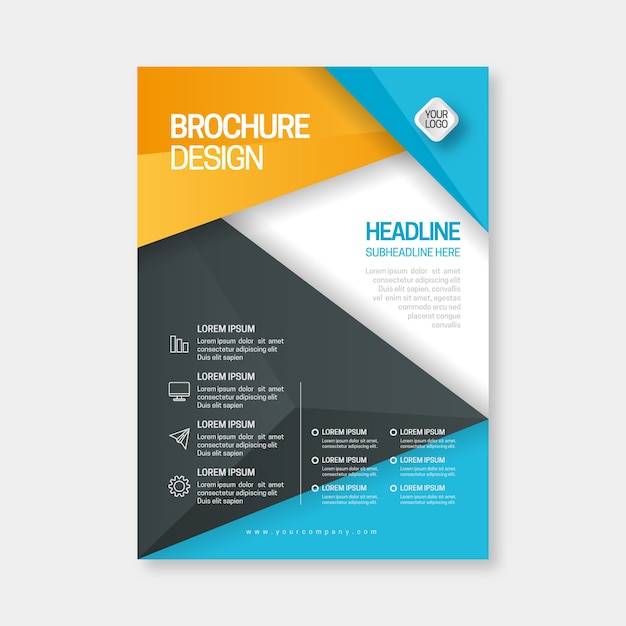 Abstract business brochure template