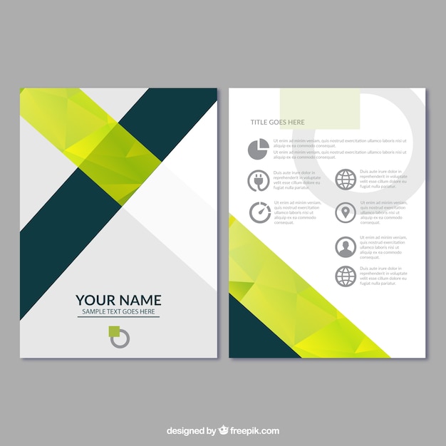 Abstract business brochure