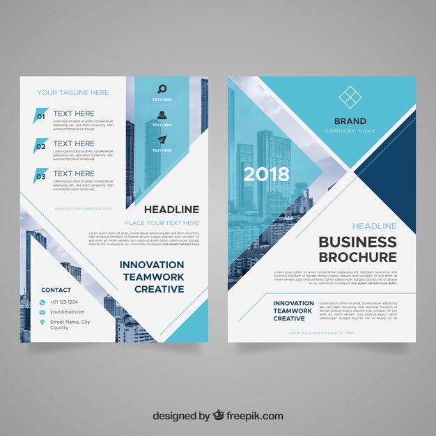 Abstract business brochure