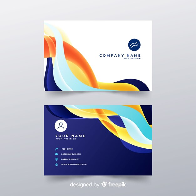 Abstract business card concept