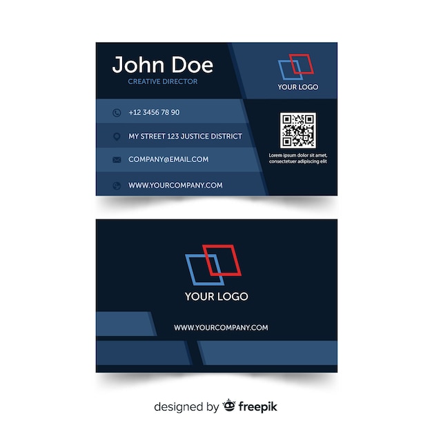 Abstract business card design