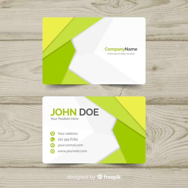 Abstract business card design