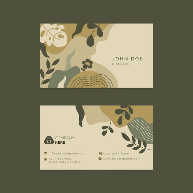 Free Vector abstract business card design